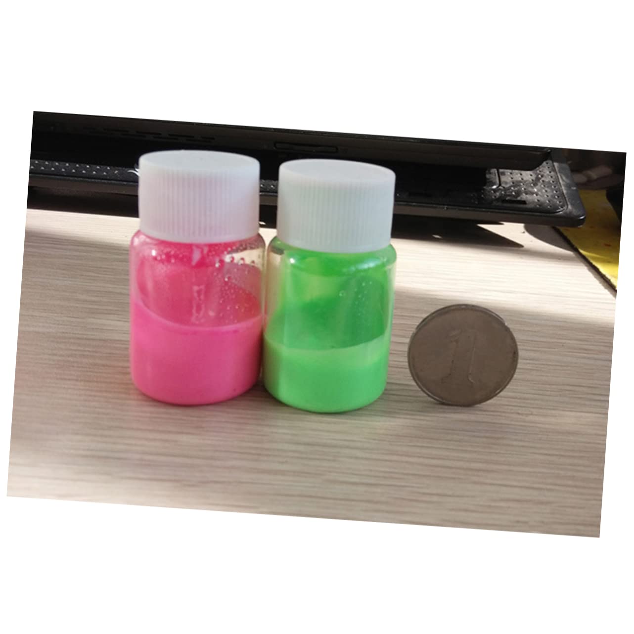 Operitacx 10pezzi Vernice Fluorescente Luminescente Per Crafting Art Arancione Giallo Verde Blu e Rosa Facile Applicazione Asciugatura Rapida e Per Eventi e Feste