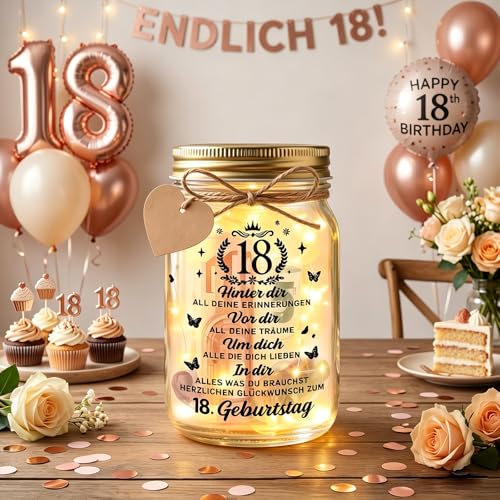 Johiux Geschenke zum 18 Geburtstag Mädchen Junge,LED Flaschenlicht Geldgeschenke Geburtstag 18… – Ansicht 3