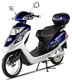 X-Treme Scooters Electric Bicycle Scooter Moped (Blue)