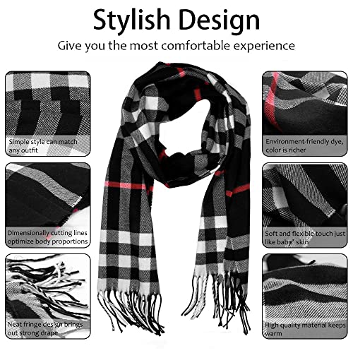 Rdylymx 43206-112562 Men'S Scarf Fashion Tassel Warm Scarves Classical Arrival Winter Plaid Scarf thumb #1
