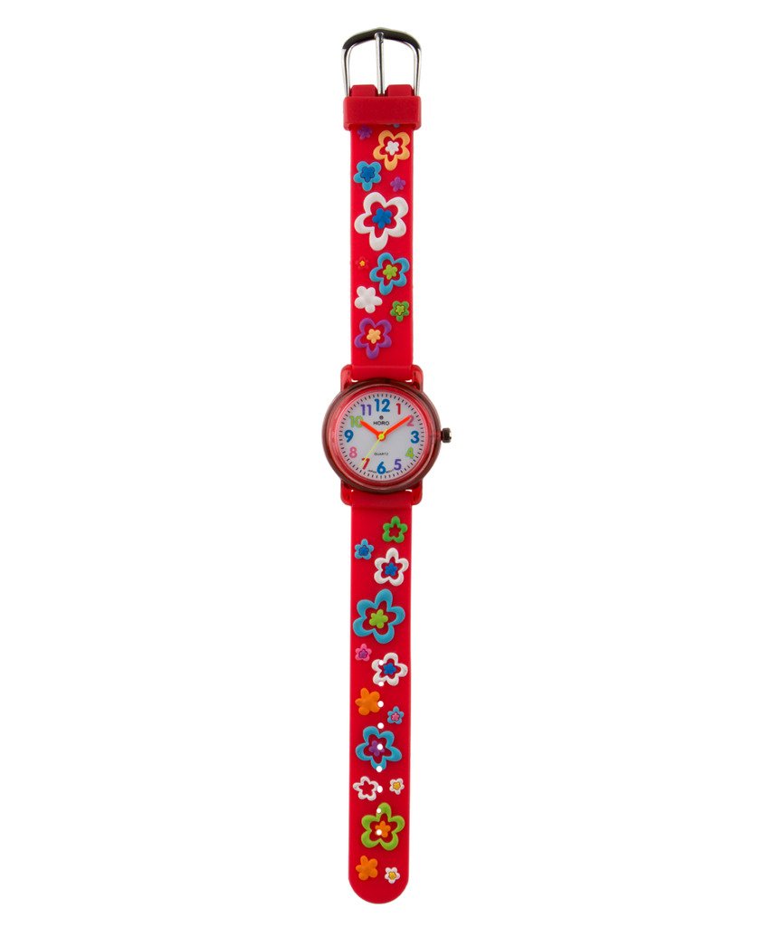 HORO Analog Red Round with Glass Case 3D-Strap Kids Watch (B01LARSOIQ) Amazon Price History, Amazon Price Tracker