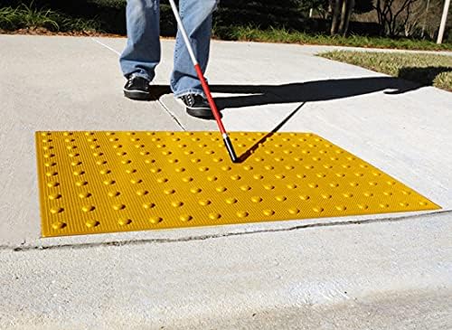 American Floor Mats ADA Compliant Detectable Warnings Surface Tactiles - Cast in Concrete Dark Grey 2' x 3'