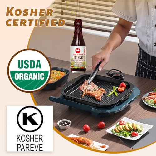 Image of Wan Ja Shan Organic Worcestershire Sauce USDA Organic, Umami-Rich Flavor | Marinade, Glaze, Dressing & Dipping Sauce | Non GMO, Vegan, Kosher Parve Great for Meats, Vegetables & Stir Fry (1 Gallon)