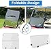 Clear Golf Windshield Compatible with 2000-Up DS Club Car Impact Resistant Golf Cart DS Model Smoke Style Fold Down Windshield
