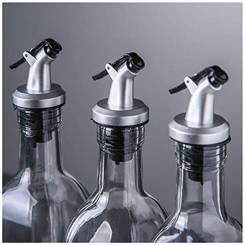Image of Pour Spouts Kit, Oils Dispenser Sets, Oil bottle stopper for Olive Oil, Wine, Vinegar, Soy Sauce, Leak-Proof oil spouts 4 Packs