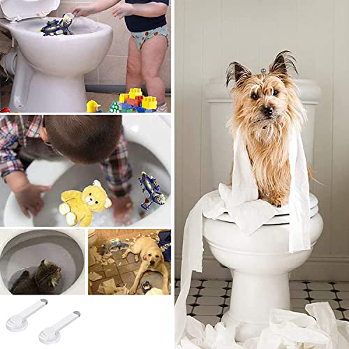 XLKJ Kindersicherung Toilettendeckel 2 Stück Baby Toilettenschloss Kinder-WC-Sicherheitsschloss WC Deckelschloss