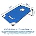 Portable Cornhole Set PVC Framed Corn Holes Outdoor Game Set with 2 Cornhole Boards, 8 Cornhole Bean Bags and Carrying Case, Camping Games Indoor Outdoor for Adults, Travel Camping Accessory