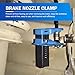 CouTunp 4PCS Car Brake Line Clamps, 1/2'' 3/8'' 5/16'' Auto Brake Oil Line Plug Tool, Vehicle Automatic Fluid Stop Clamp Set, Universal Brakes Oil Lines Guard for Most Cars