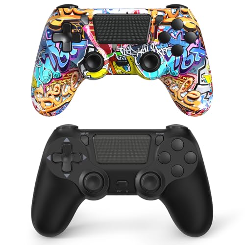 2Pack Wireless Controller Compatible with PS4/Pro/Slim, with Vibration Feedback