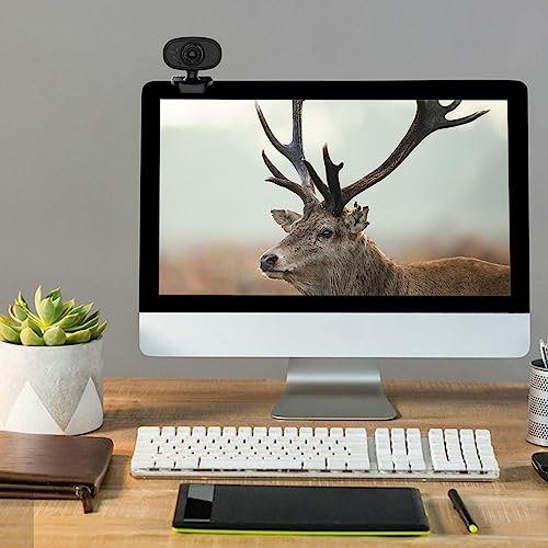 Linsition Computerkamera, Webkamera mit Mikrofon, Full HD 480P | USB HD Clip Computer Webkamera für Laptop, Konferenzen, Videoanrufe, Streaming, Plug and Play – Bild 4