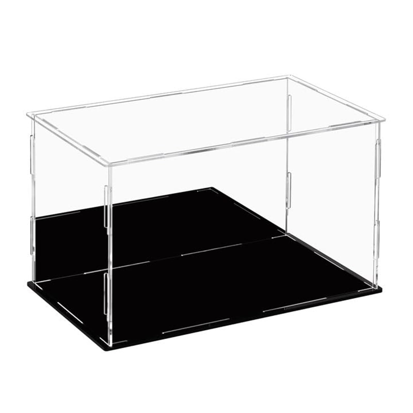 Akrylowa witryna z lustrem, przezroczyste, akrylowe pudełko organizera, montaż na blacie, pyłoszczelna, ochronna, prezentacja figurek kolekcjonerskich, przechowywanie w domu (45 x 45 x 20 cm