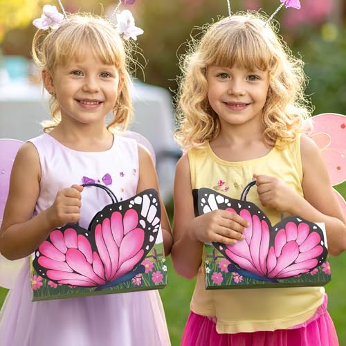 Bolsas de regalo con forma de mariposa rosa, 50% de descuento