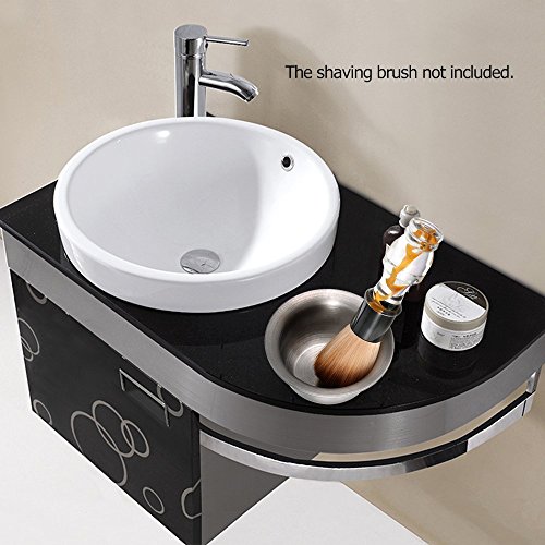 Anself Rasatura Pennello Ciotola in Acciaio Inox