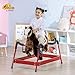 Qaba Kids Spring Rocking Horse, Ride on Horse for Girls and Boys with Animal Sounds, Plush Horse Ride-on with Soft Feel, Interactive Toy for Kids