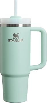 STANLEY Quencher H2.0 FlowState Stainless Steel Vacuum Insulated Tumbler with Lid and Straw for Water, Iced Tea or Coffee Mint, 30 oz