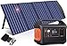 Produktbild Littlehanson Solargenerator 540 Wh tragbares Kraftwerk mit 100 W Solarpanel 230 V/600 W Mobile Stromversorgung mit LCD-Display für Urlaub auf dem Campingplatz, Outdoor-Abenteuer und Notfälle (Orange)
