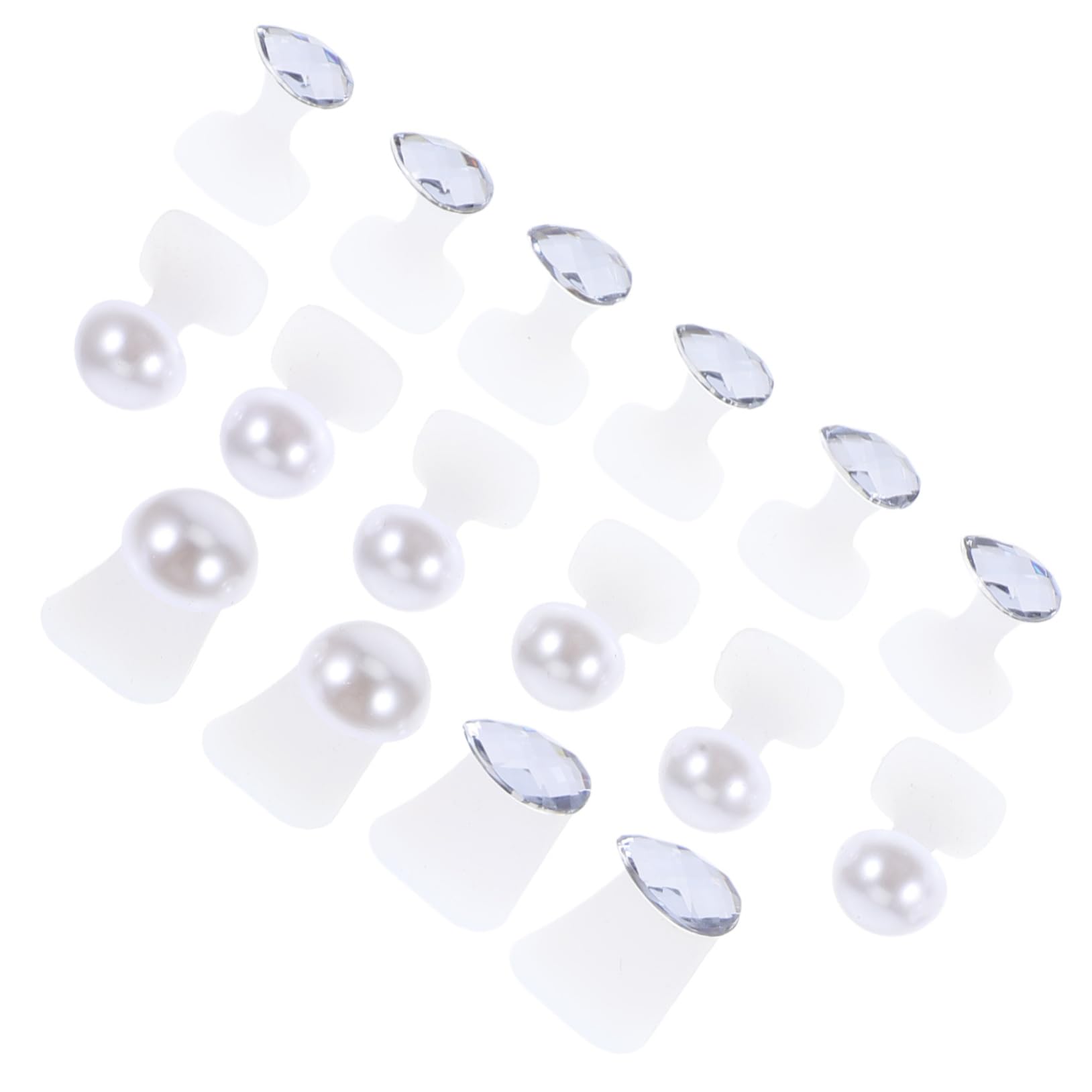 FOMIYES Elegant Nail Art Separator Silicone Toe Spacers 2 Sets for Bunions Toe Separators for Pedicure