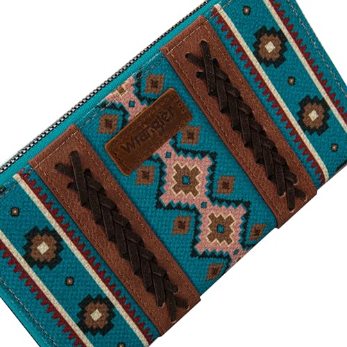 Image of X Wrangler Wristlet Western Wallet Boho Aztec Credit Card Holder for Women