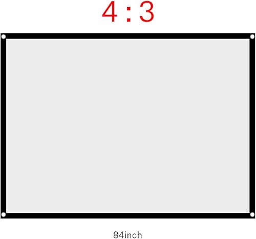 Miniatura 4 de Cortina de proyector, pantalla de proyector de película, pantalla de proyección de cortina blanca plegable sin arrugas, pantalla de proyección de