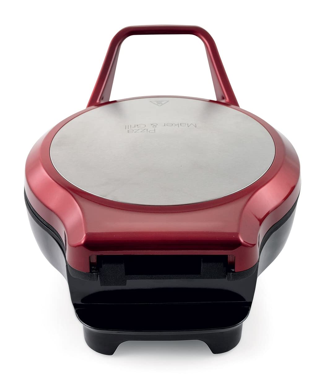 Galileo Casa 2192057 Pizza Grill con Apertura 180 Gradi, 1200W, Rosso