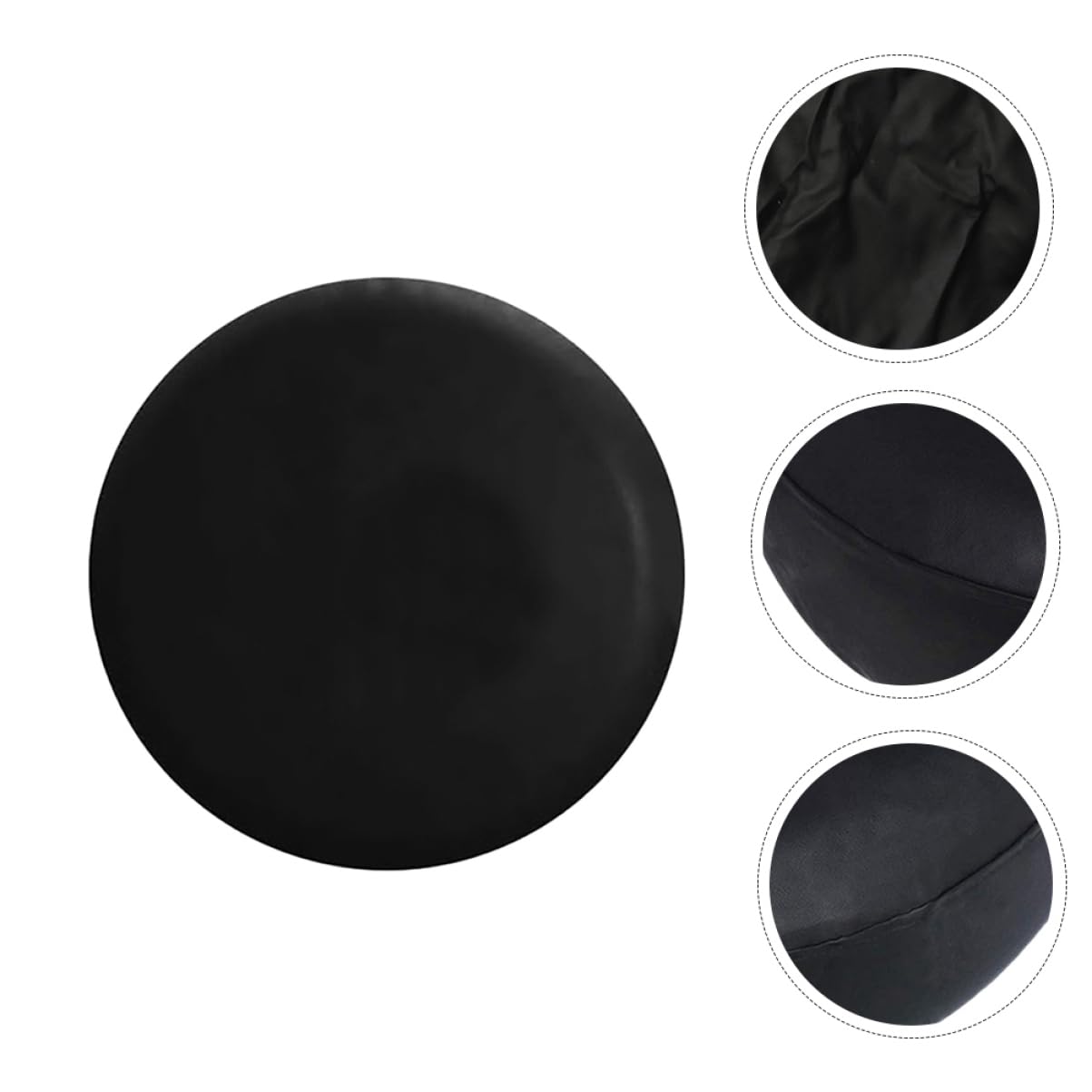 Cubierta de Llanta de Repuesto para RV, 2 Piezas PVC Negro