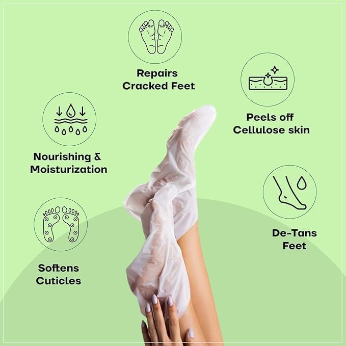 Peeling Foot Mask Exfoliates & Brightens, Remove Dead Cell, Rejuvenates Skin For Men And Women
