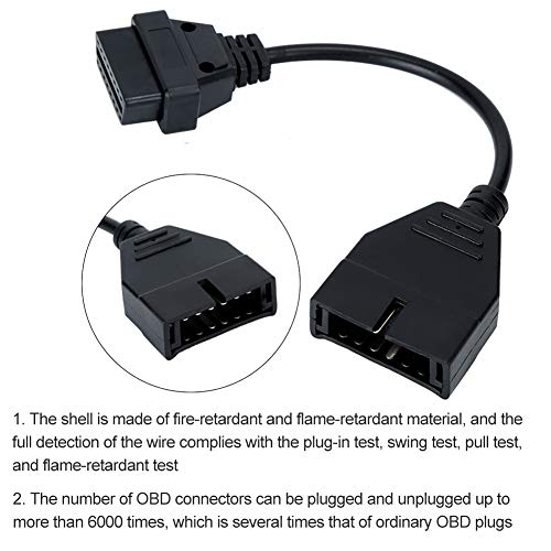 Image of GM 12 Pin to OBDII 16 Pin Cable,Diagnosis OBD II Adapter Scanner Cable Connector for GM