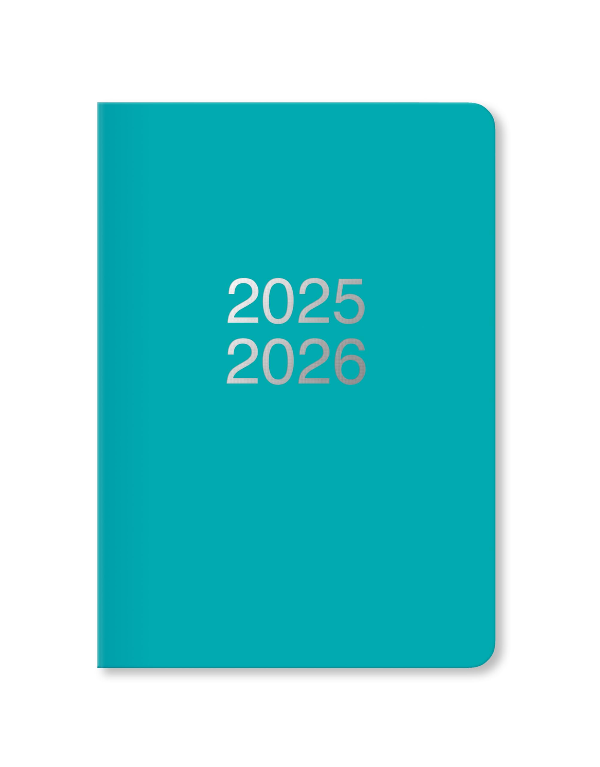 Letts of London Dazzle A5 academic 2025/2026 week to view diary - Turquoise 26-030613