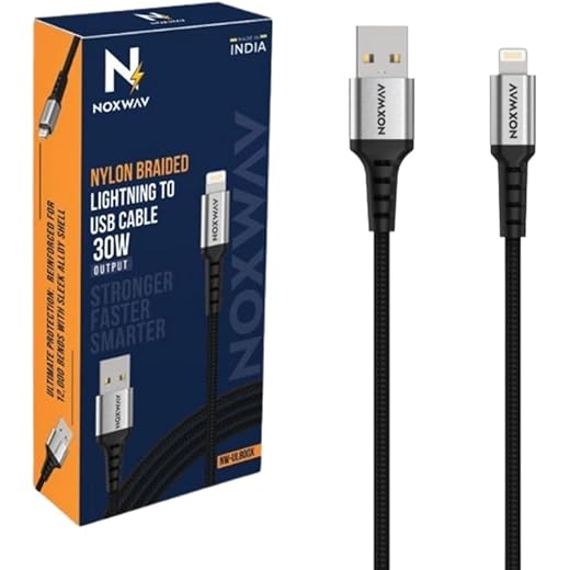 NOXWAV Lightning Cable Fast Charge 50cm