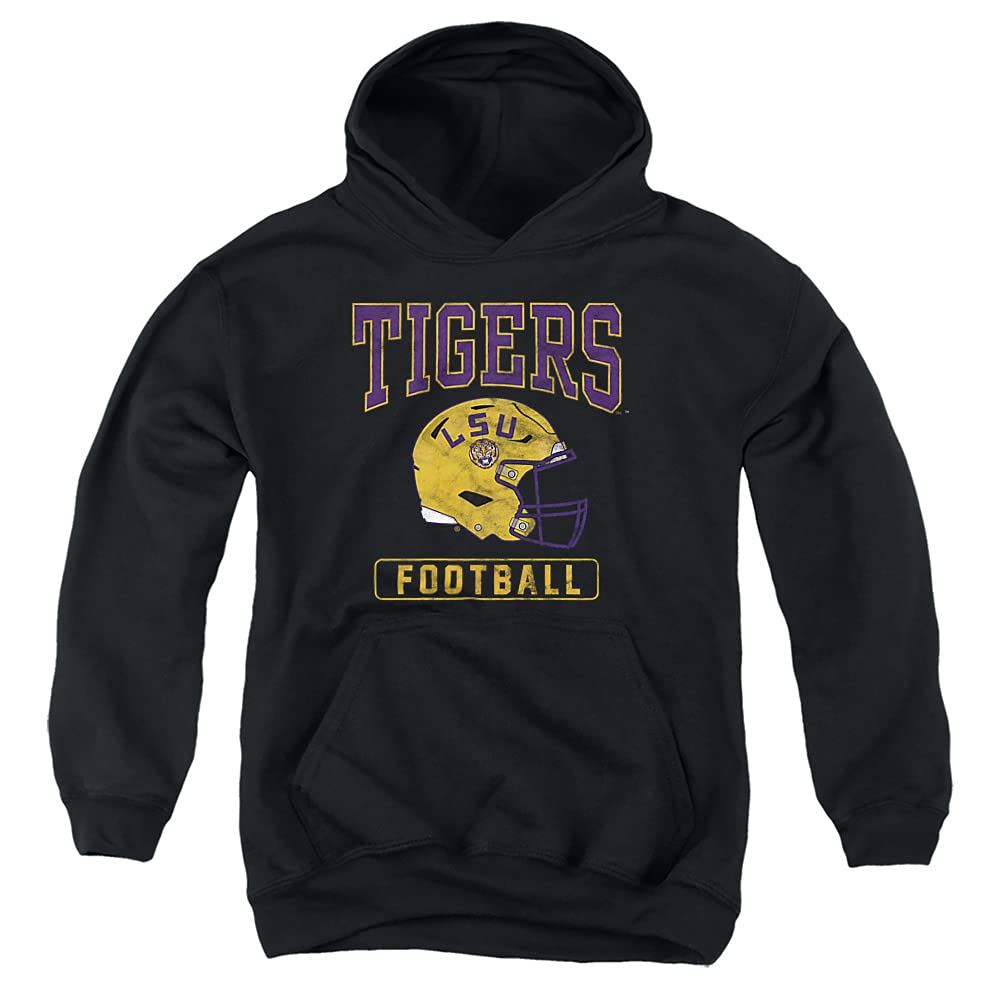 Louisiana State University LSU Official Football Helmet Youth Kids Boy/Girls Pull-Over Hoodie Sweatshirt
