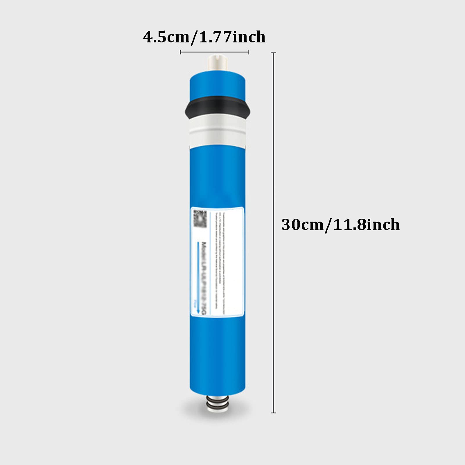 2 Szt Membrana Ro Uniwersalny Zestaw Do Wymiany Filtra Odwróconej Osmozy, Wkład Do Oczyszczania Wody Do Systemu Oczyszczania Wody Pitnej Ro Pod Zlewem,Blue,75G (1812)