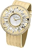hochwertiges Lederarmband Jacques Lemans Damen-Armbanduhr XL Flora Analog Quarz Leder 1-1700C