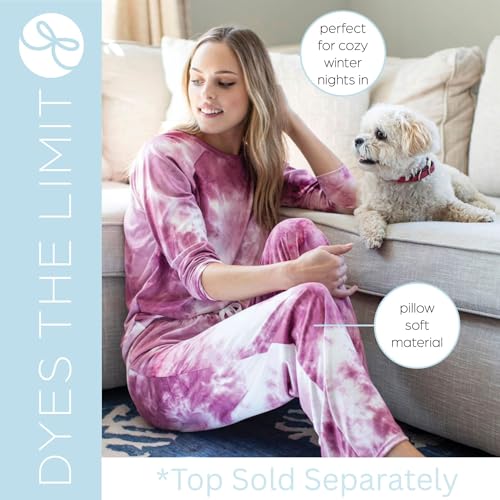 Hello Mello Dyes The Limit Lounge Pants Soft Pajama Tie Dye Bottoms Elastic Waistband Drawstring Tie4