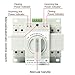 110V 2P 63A MCB type Mini Dual Power Automatic Transfer Switches Toggle Controller Change-Over Switch ATS Self Cast Conversion