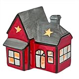 Das Teelichthaus kann mit jedem handelsüblichen Teelicht bestückt werden (nicht im Lieferumfang enthalten). Selbst unbeleuchtet ist das Haus ein dekorativer Blickfang!