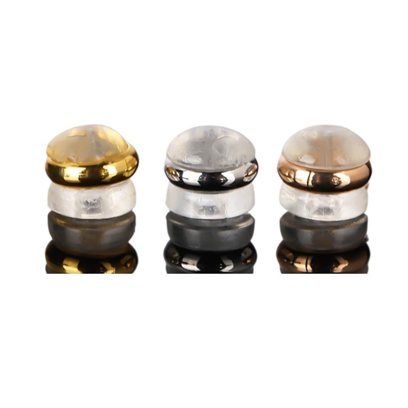 Lot de 200 fermoirs en silicone pour boucles d'oreilles Hamburger