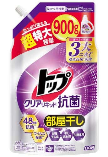 トップクリアリキッド抗菌 [微香性] フレッシュフローラルの香り つめかえ用900g×6個