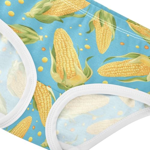 Wusikd Cobs Dots Girls' Underwear Cotton Corn Girls Briefs Soft Toddler Underwear 2T4