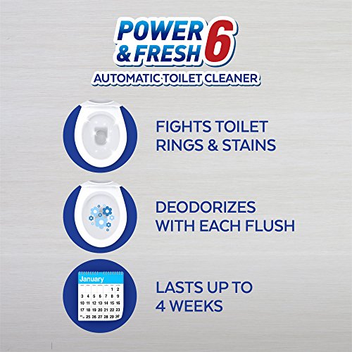 Lysol Power & Fresh 6 Automatic Toilet Bowl Cleaner, Atlantic Fresh, 1Ct #TOP2