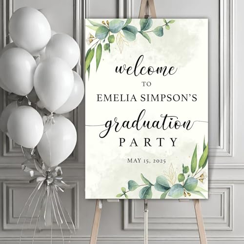 Image of Personalized Graduation Party Welcome Sign, Custom Photo Grad Party Sign, Graduation Decoration High School, Graduation College Graduation Sign, Graduation Yard Sign 2025#11