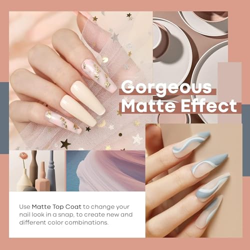 Image of DUDUSTRONG Bolt Bee Gel Glossy Finish Nail Polish Kit Nude Gel Nail Polish Set - 6 Colors Neutral Skin Tone Gel Polish Led Nail Art For Women (A3 Fashion Shown (02+05+123+62+19+126)), 90 Ml