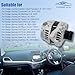 VANPERT 4801490AA A2TX0281 12V 160A Alternator Fit for Dodge Journey 2.4L L4 2009-2020 CW 6 Groove Clutch Pulley Replace 4801490AD 11440N