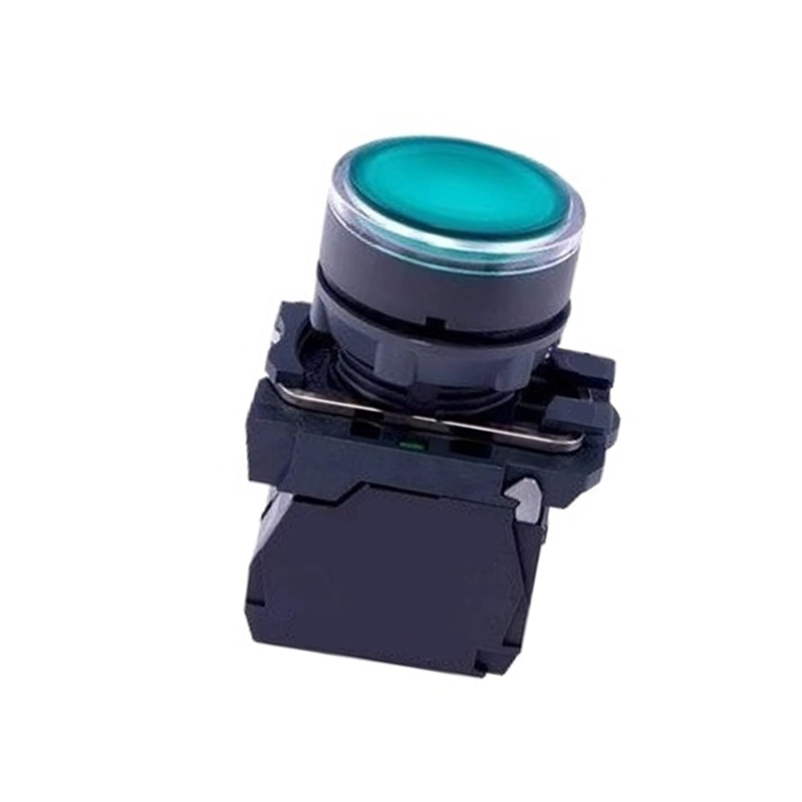 KKPOPP Push button switch XB5AW33B5C Green 24V 1NO+1NC Ø22 panel mount for industrial equipment and automation systems control
