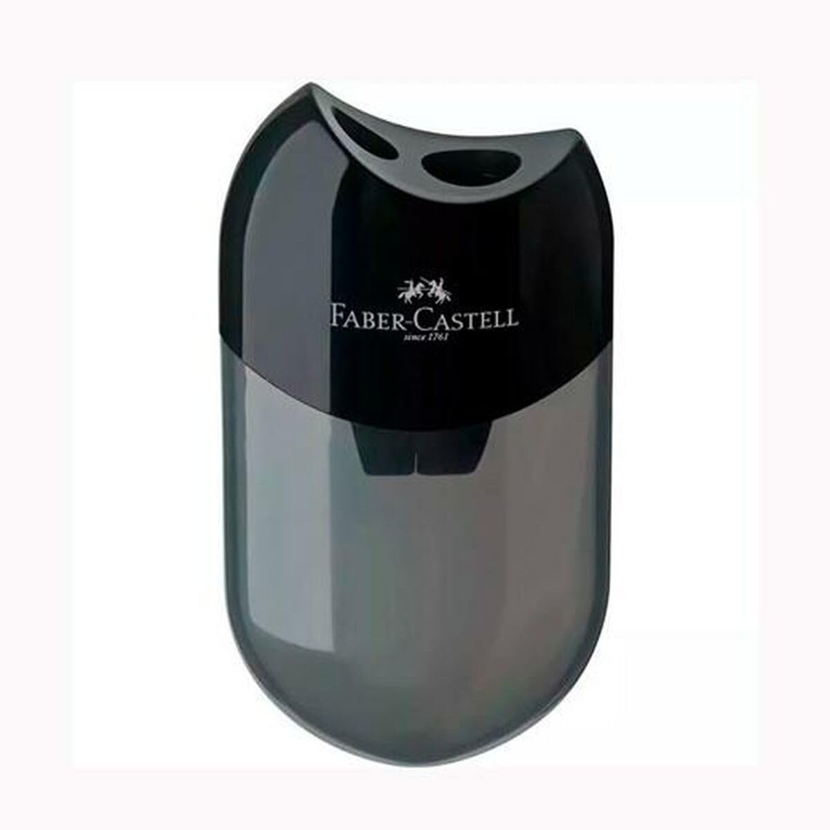Faber-Castell Temperamatite A 2 Fori Con Serbatoio Nero