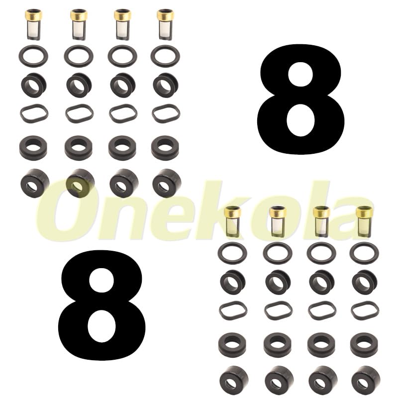 Fuel Injector Repair Kits for 2004-2008 for Mazda RX-8 195500-4450 N3H3-13-250A - (Color: 20 Piece Set)