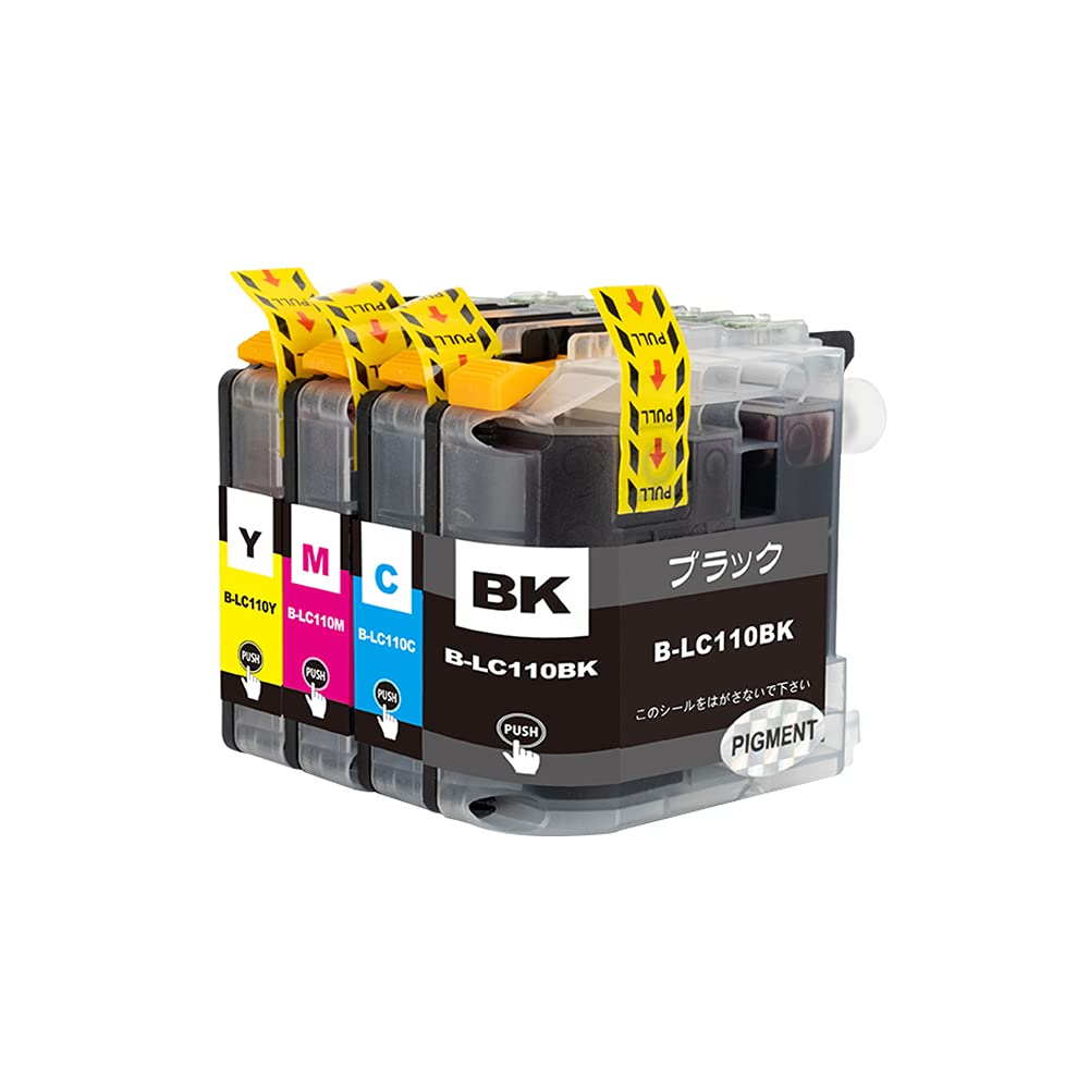 顔料4色セット 楽天市場】LC110-4PK 顔料 お得な4色セット×2 ブラザー 用 互換