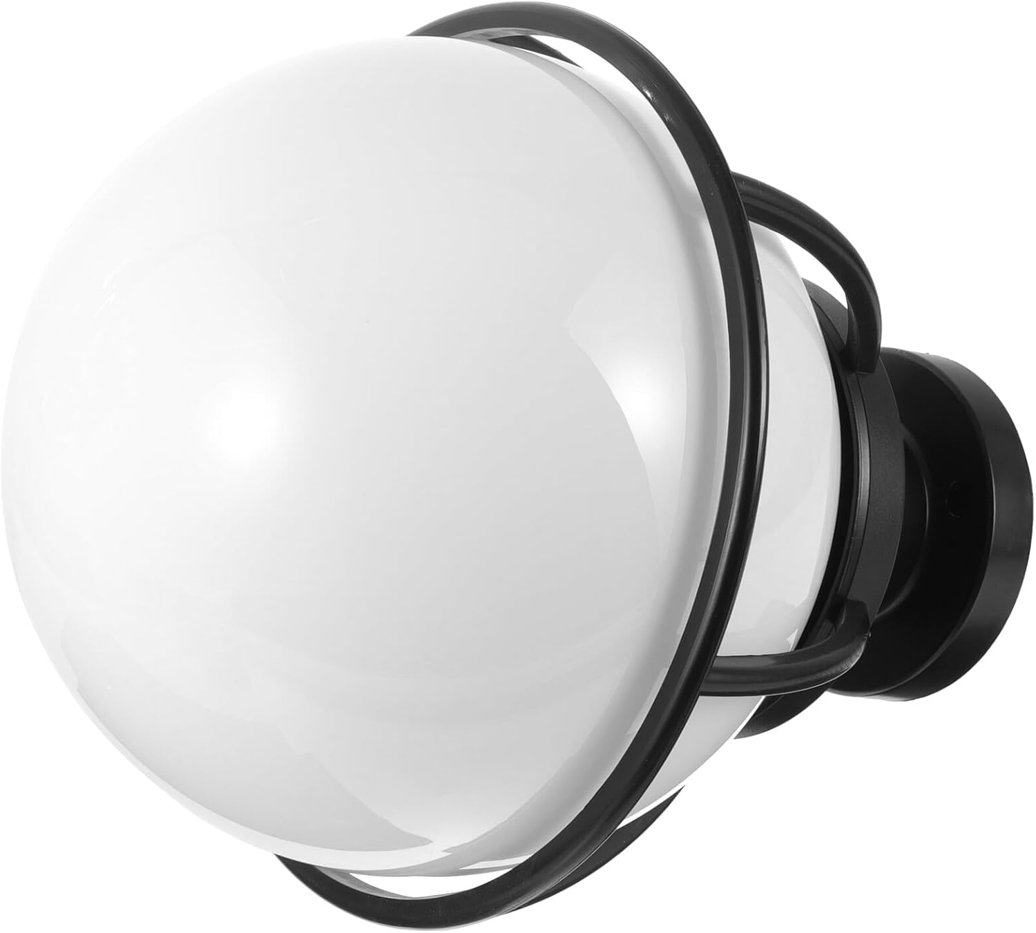 Milisten Lamp Post Lampshade Outdoor Globe Light Cover with Base for Yard Garden Wall Post Lights Patio Lighting Accessories