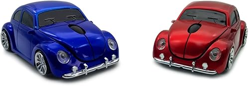 Miniatura 6 de Ratón inalámbrico TDRTECH Cool Sports Car Shaped Mouse 24GHz ratón óptico para juegos para ordenador PC portátil rojo Azul / Patchwork, Rojo,