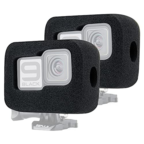 Reducción de ruido del viento para GoPro Hero 11 y 10 con la funda protectora de espuma GEPULY