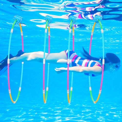 Pool Rings Swim-Through Game for Kids (4-Pack) - Forblader